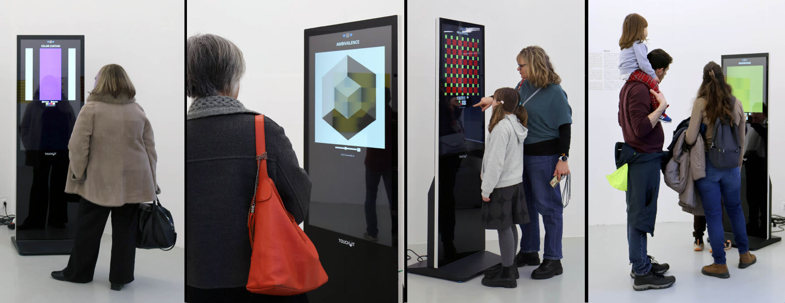 People interacting with the blelb-kiosk